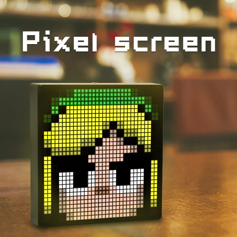 LED Pixel Display Screen, Bluetooth Pixel Light Table, Pixel Photo Frame DIY Mosaic Pixel Style Wall Mounted Pixel Screen