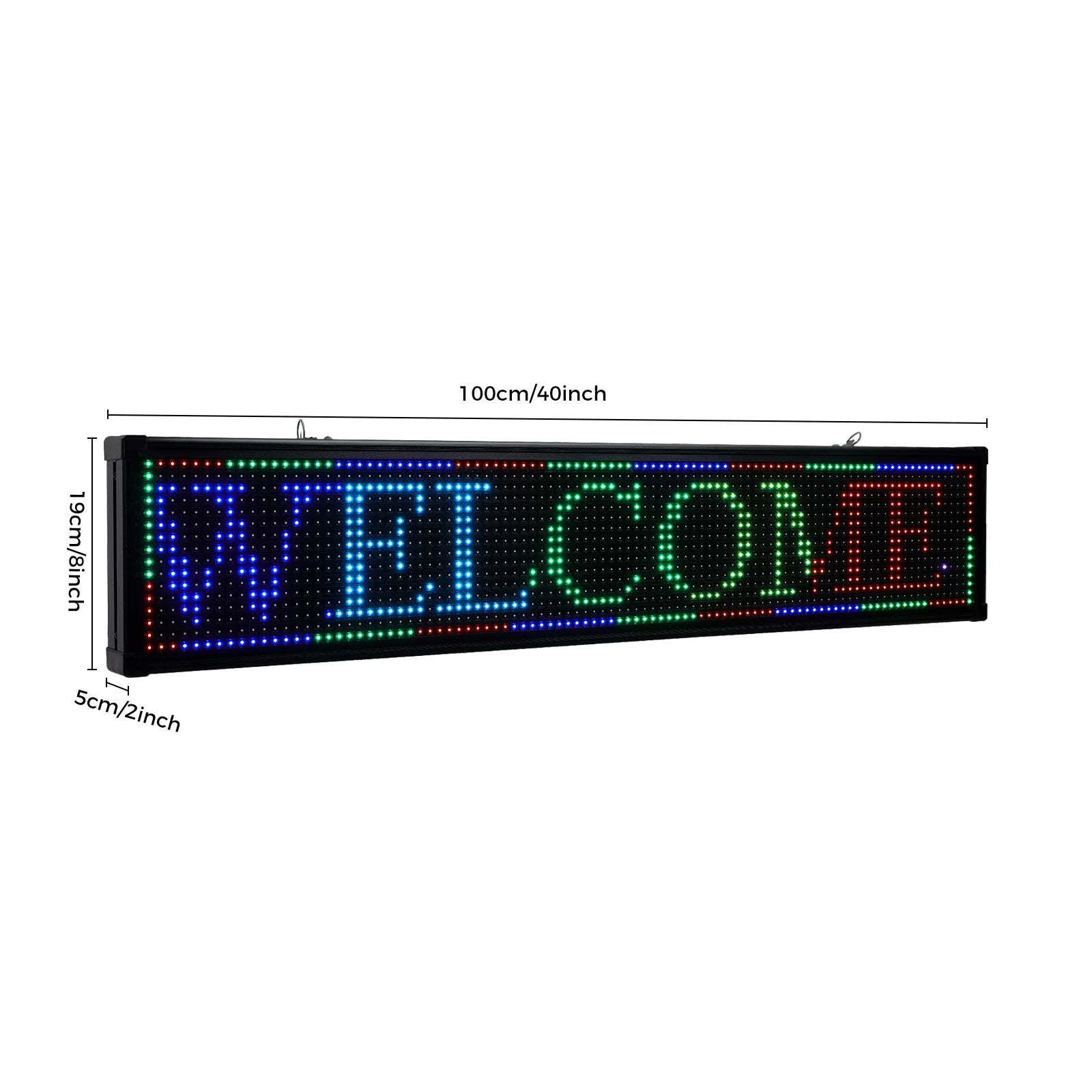 Programmable Led Sign,  Pre-made Animations & Customizable Text Led Car Sign, Bluetooth APP Control Scrolling LED Sign, Custom