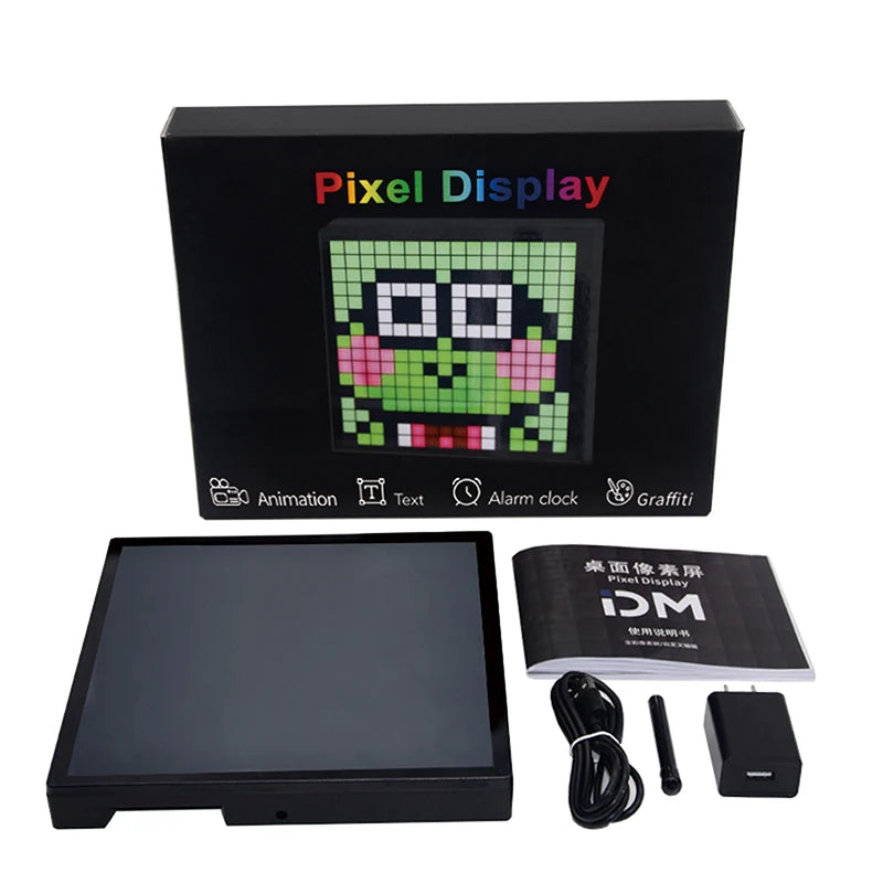 LED Pixel Display Screen, Bluetooth Pixel Light Table, Pixel Photo Frame DIY Mosaic Pixel Style Wall Mounted Pixel Screen