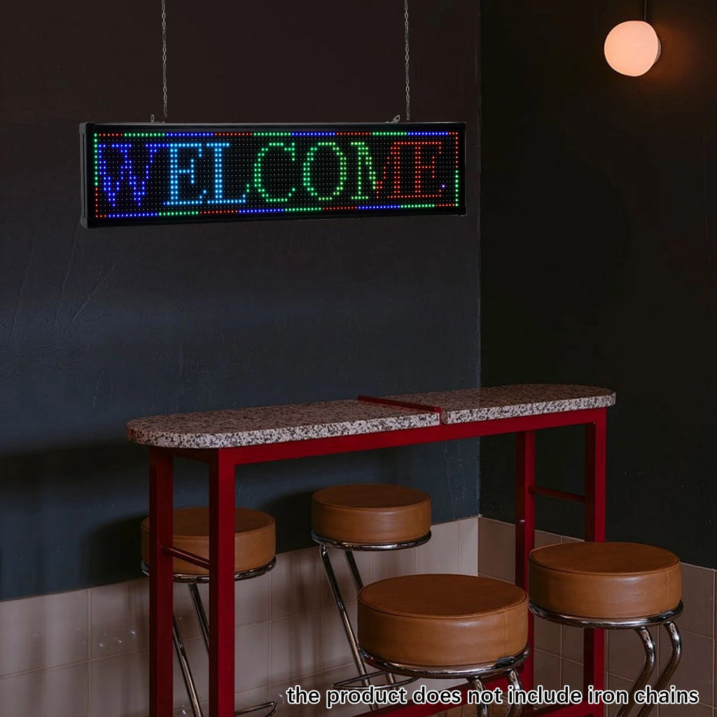 Programmable Led Sign,  Pre-made Animations & Customizable Text Led Car Sign, Bluetooth APP Control Scrolling LED Sign, Custom