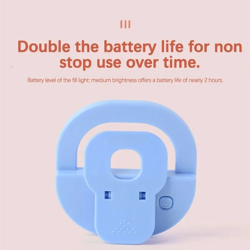 Mini Mobile Phone LED Beauty Makeup Light: USB Rechargeable, 3-Level Brightness Dimmable for Live Streams, Selfies, and Makeup