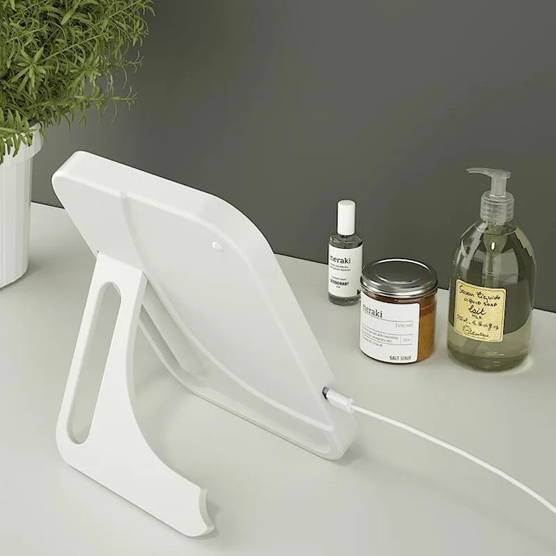 33LED Foldable Touch Mirror Light 3-Color Modes USB Rechargeable Portable Vanity Light for Bathroom Travel Dressing Table Decor