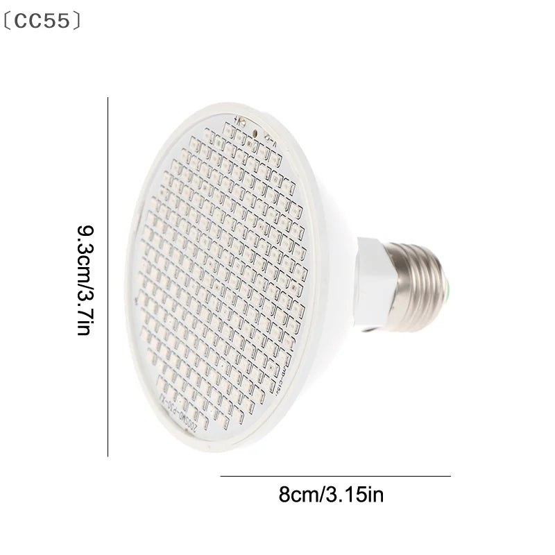 〔CC55〕Red Light Therapy Bulb With Lamp Clip LED 660nm Red And 850nm Near Infrared Combo Therapy Device For Skin Care Pain Relief