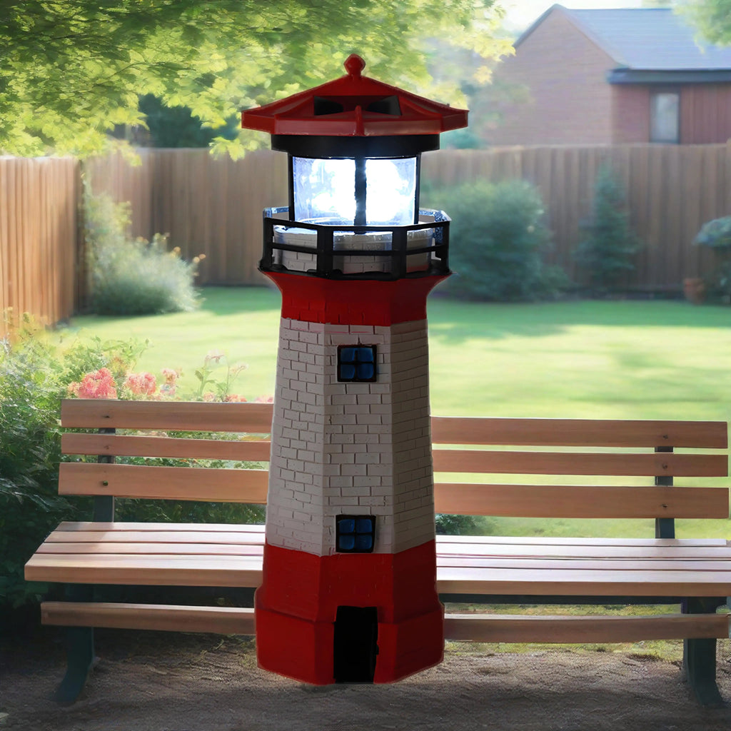 Outdoor Solar Light Lighthouse, LED Courtyard Solar Lights, Garden Lawn and Terrace Decoration, Modern Landscape Lighting Lamp
