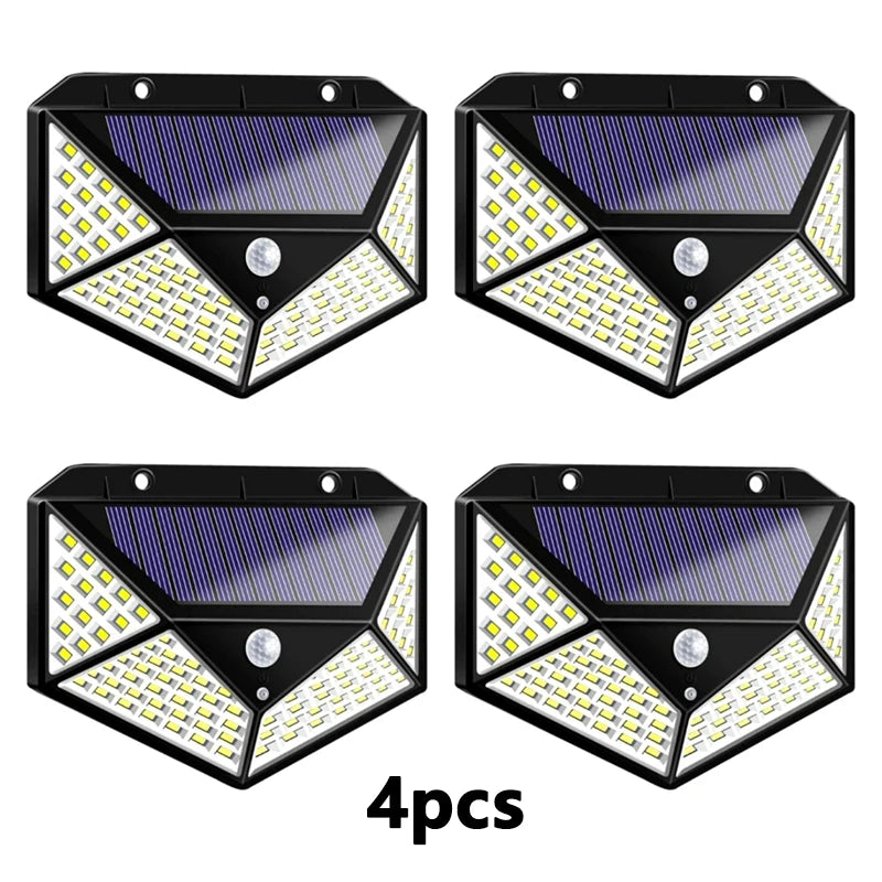 16PCS Solar Lights Outdoor Waterproof Wall Lamp Motion Sensor Solar Powered Sunlight Street Light for Garden Porch Yard Garage