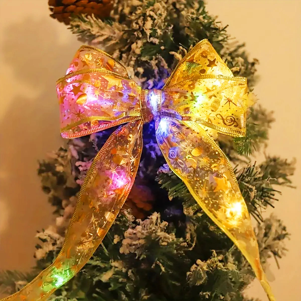 5/10 meter Christmas ribbon copper wire lamp, suitable for perfect wedding and Christmas decoration, Christmas tree decoration