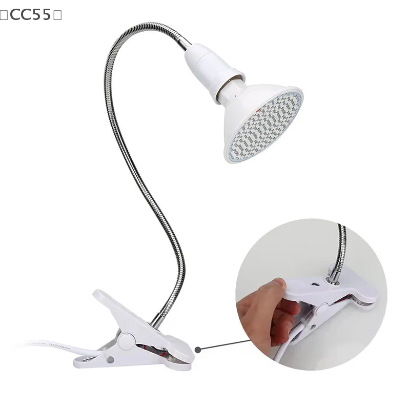 〔CC55〕Red Light Therapy Bulb With Lamp Clip LED 660nm Red And 850nm Near Infrared Combo Therapy Device For Skin Care Pain Relief