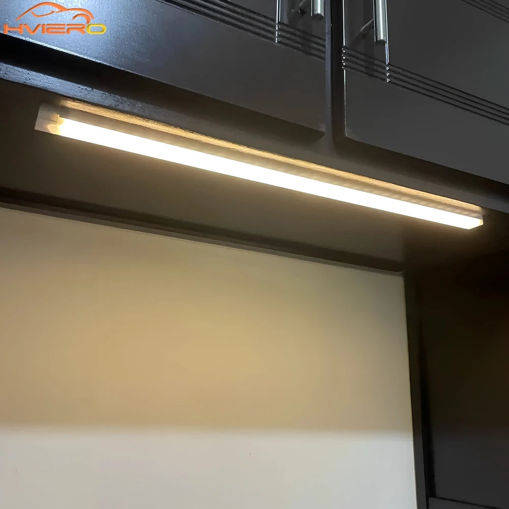 Motion Sensor Night Lights Wireless LED Lamp USB Rechargeable Magnetic For Wardrobe Room Closet Kitchen Aisle Tube Detector Bulb