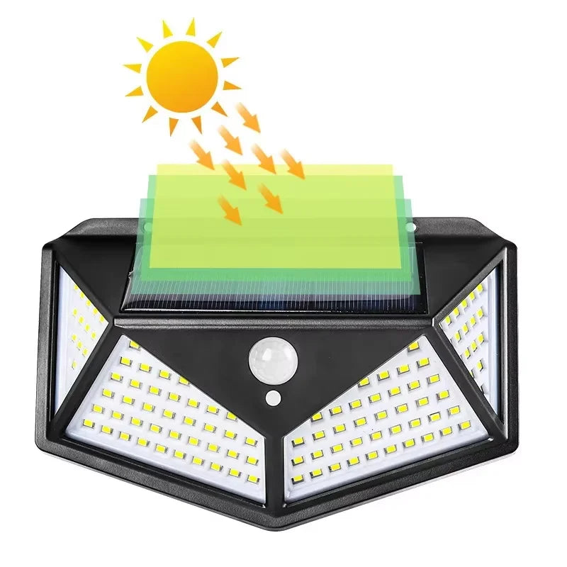 16PCS Solar Lights Outdoor Waterproof Wall Lamp Motion Sensor Solar Powered Sunlight Street Light for Garden Porch Yard Garage