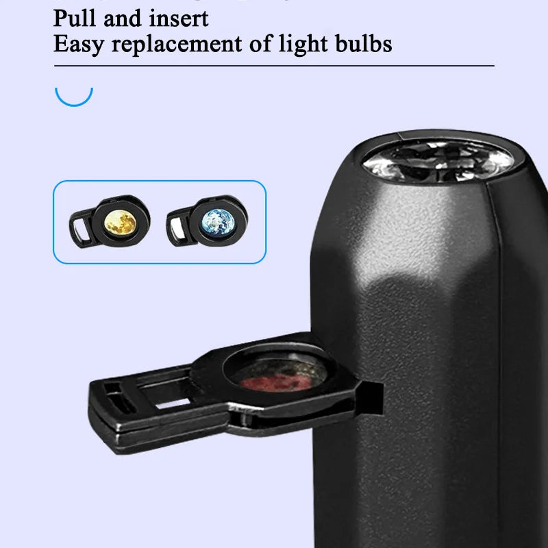 Skull Projection Lamp 1+3 Switchable Pattern Design Led Night Light Suitable for Room Wall Ceiling Decoration Halloween Gift