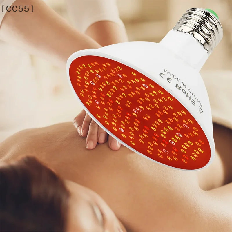 〔CC55〕Red Light Therapy Bulb With Lamp Clip LED 660nm Red And 850nm Near Infrared Combo Therapy Device For Skin Care Pain Relief