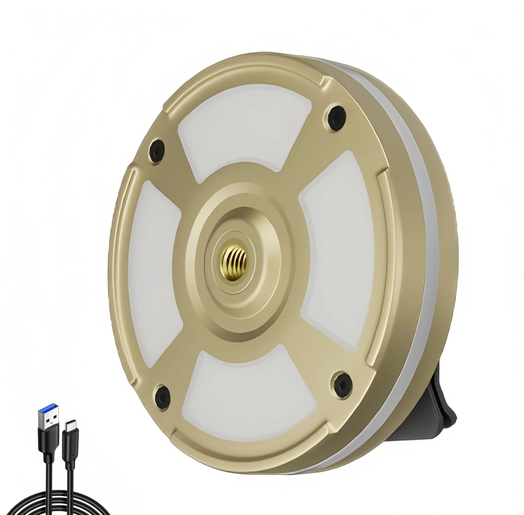 Rechargeable Waterproof Outdoor Camping Light Portable with Clip Hook Magnet RGB Ambiance Multifunctional for Camping