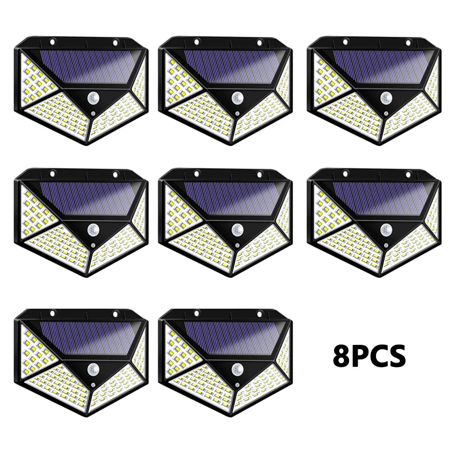 16PCS Solar Lights Outdoor Waterproof Wall Lamp Motion Sensor Solar Powered Sunlight Street Light for Garden Porch Yard Garage